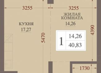 Продаю 1-комнатную квартиру, 40.83 м2, Абакан, улица Чкалова, 42