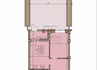 Продаю 1-комнатную квартиру, 53 м2, Абакан, улица Комарова, 7