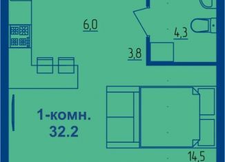 Продается 1-комнатная квартира, 32.2 м2, Костромская область
