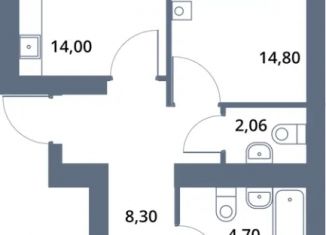 Продам 2-ком. квартиру, 61.21 м2, Октябрьский