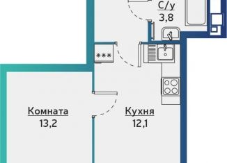 Продаю 1-ком. квартиру, 35.3 м2, Удмуртия