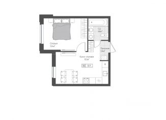 Продается 1-ком. квартира, 32.9 м2, Тверская область, улица Левитана, 97