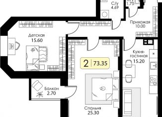 Продается 3-ком. квартира, 73.35 м2, Тверская область