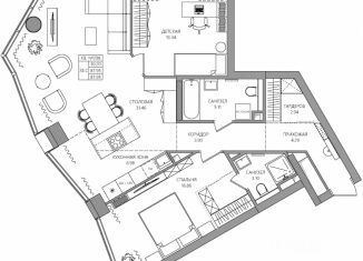 3-ком. квартира на продажу, 87.95 м2, Пермский край