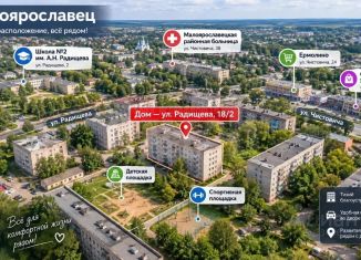 Однокомнатная квартира на продажу, 29.4 м2, Калужская область, улица Радищева, 18/2