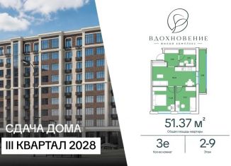 Продаю 2-комнатную квартиру, 51.37 м2, Киров