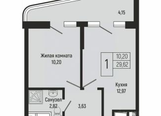 Продается 1-комнатная квартира, 33.85 м2, Краснодарский край, 3-й микрорайон, 25