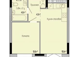 Продается однокомнатная квартира, 35.3 м2, Удмуртия